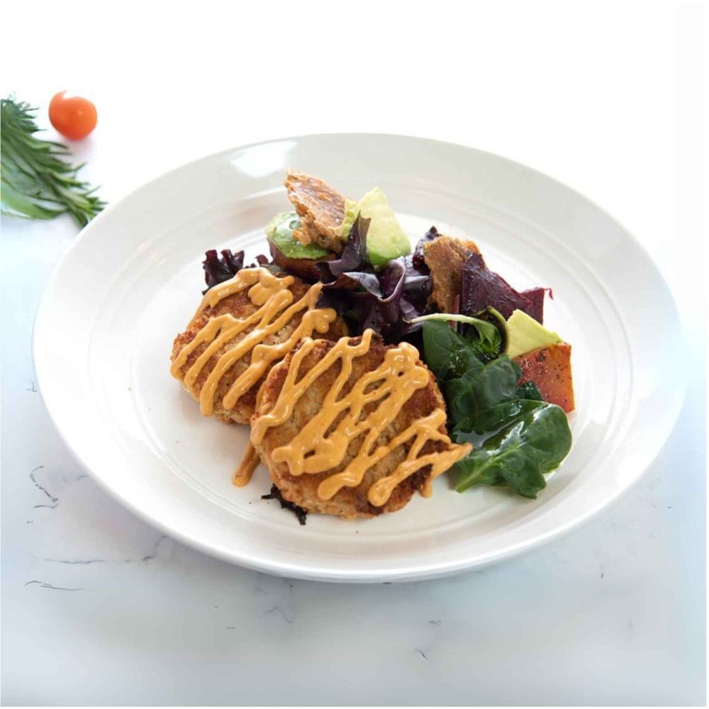 Coastal Glow Vegan Crab Cake