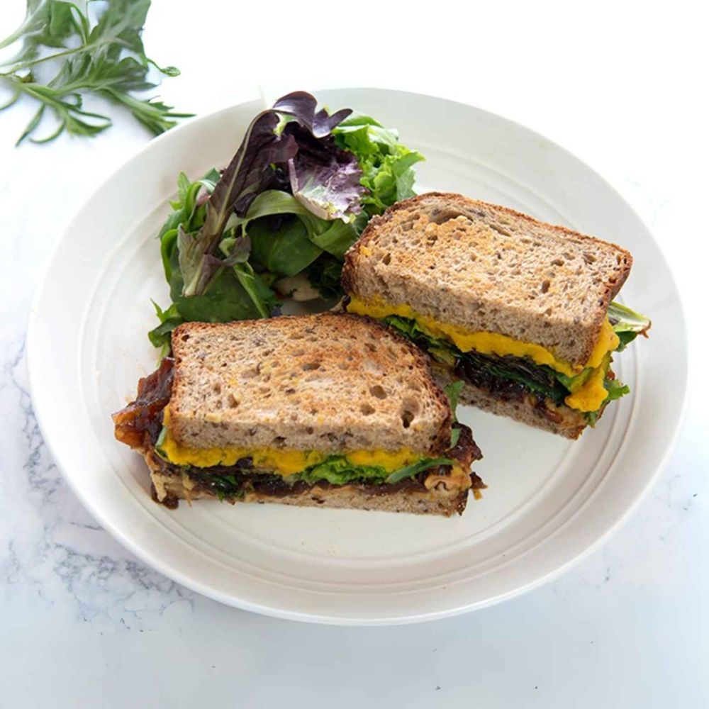 Caramelized Onion & Kabocha Sandwich